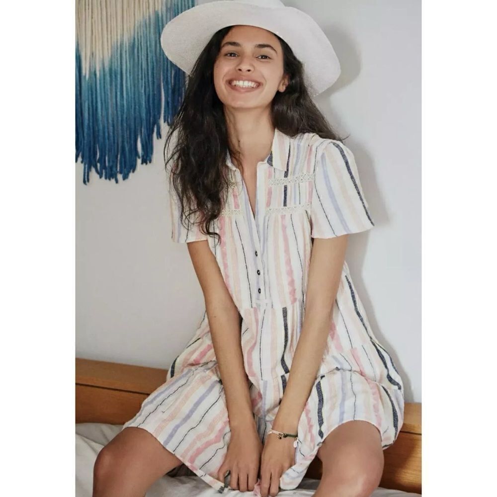 ANTHROPOLOGIE GEORGINA TIERED DRESS Size L